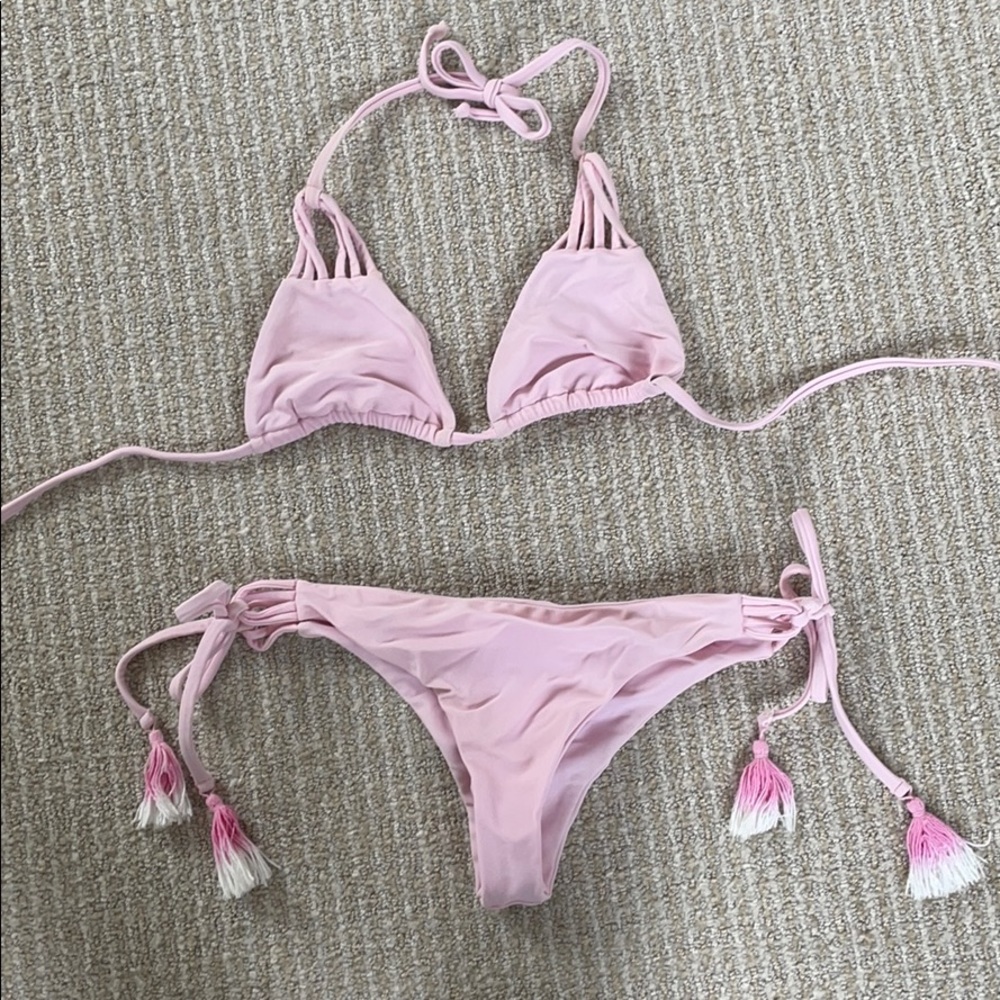 Cheeky pink bikini